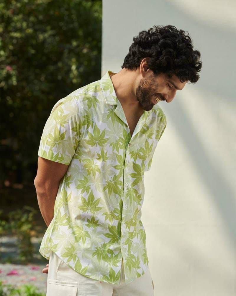 LEAFY PRINT SHIRT