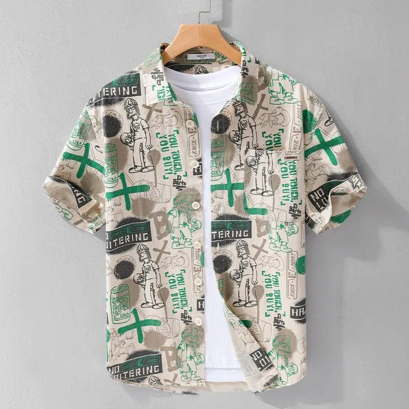 Urban Graffiti Printed Shirt