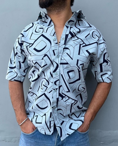 Men Printed Slim Fit Shirt